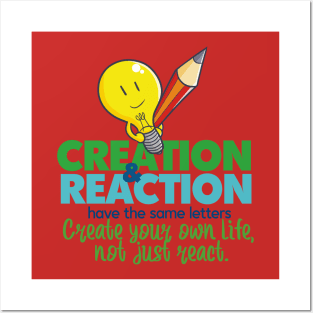 Creation and Reaction Posters and Art